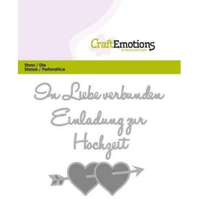 CraftEmotions Deutsch Stanzschablonen - In Liebe verbunden